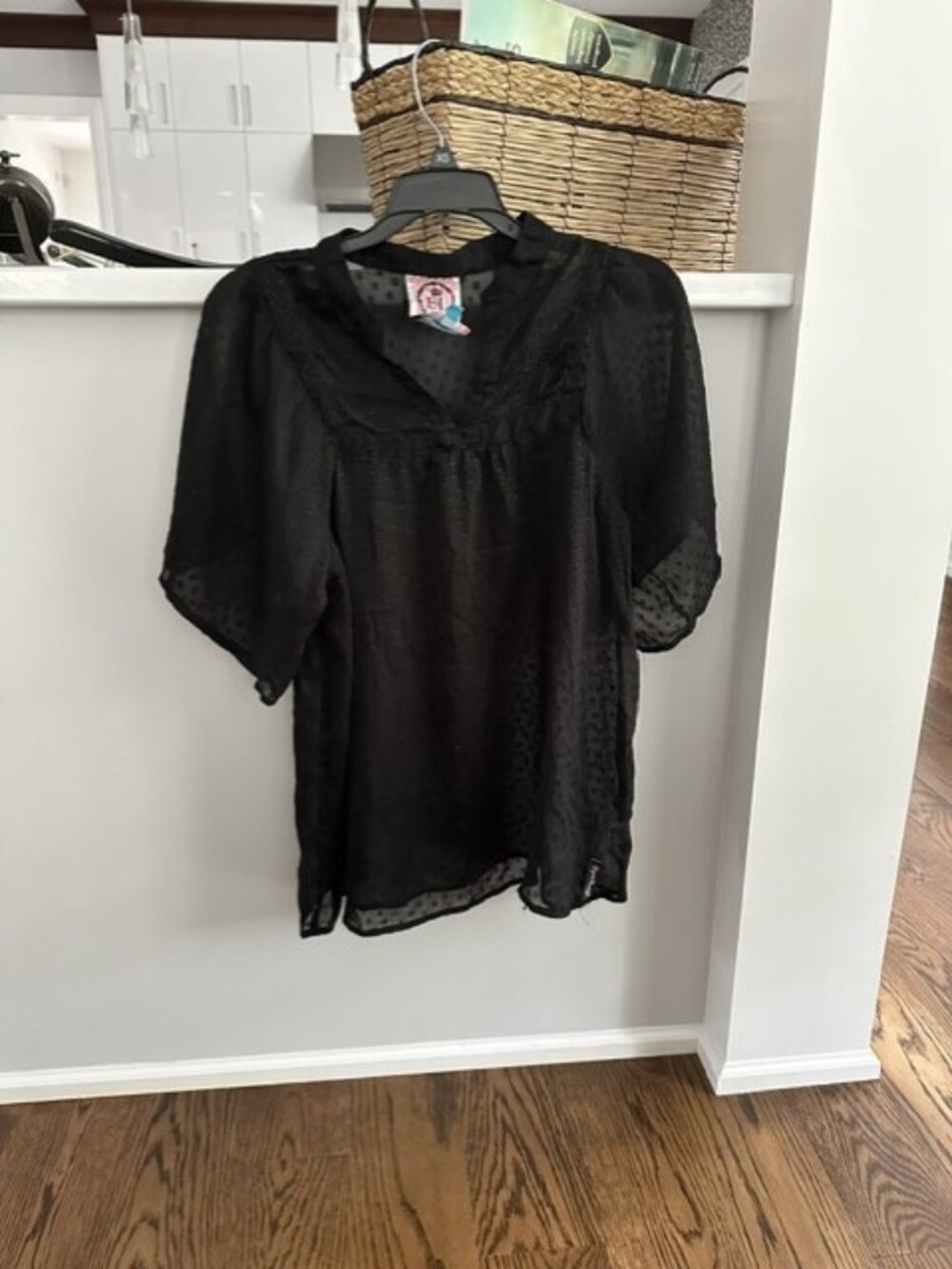 Summer Black Blouse XS